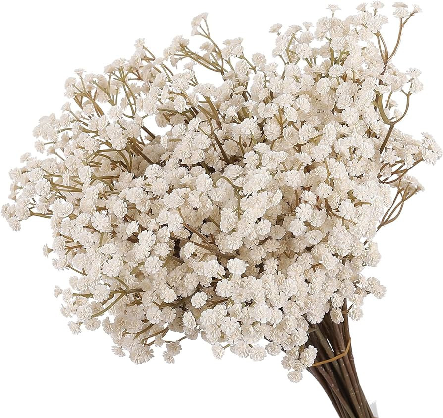 XIUER 10PCS Fall Gypsophila Floral Artificial Babies Breath Flowers Bulk Real Touch Flowers for D... | Amazon (US)
