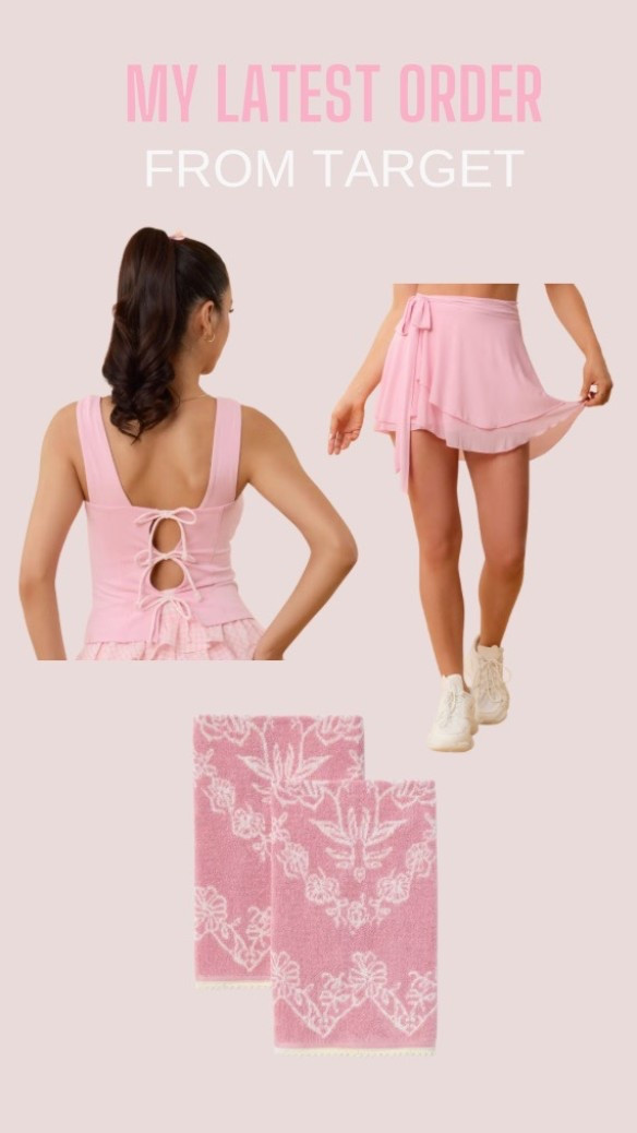 The new pink Blogates ballet-inspired pieces are gorgeous!! Love this top with built-in padding. Couldn’t pass up these cute new pink Valentine’s hand towels.  

#LTKSeasonal #LTKfitnessgoals #LTKootd