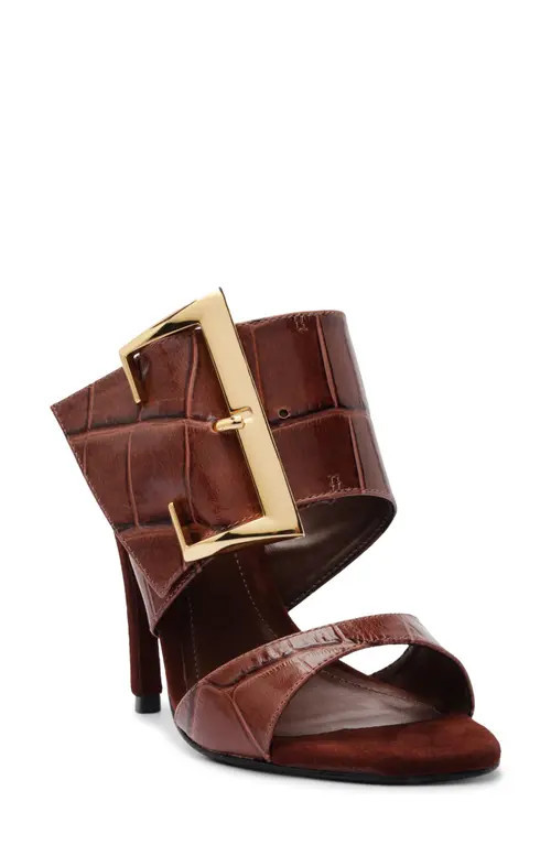 Schutz Beatrix Slide Sandal in Root Brown at Nordstrom, Size 9.5 | Nordstrom