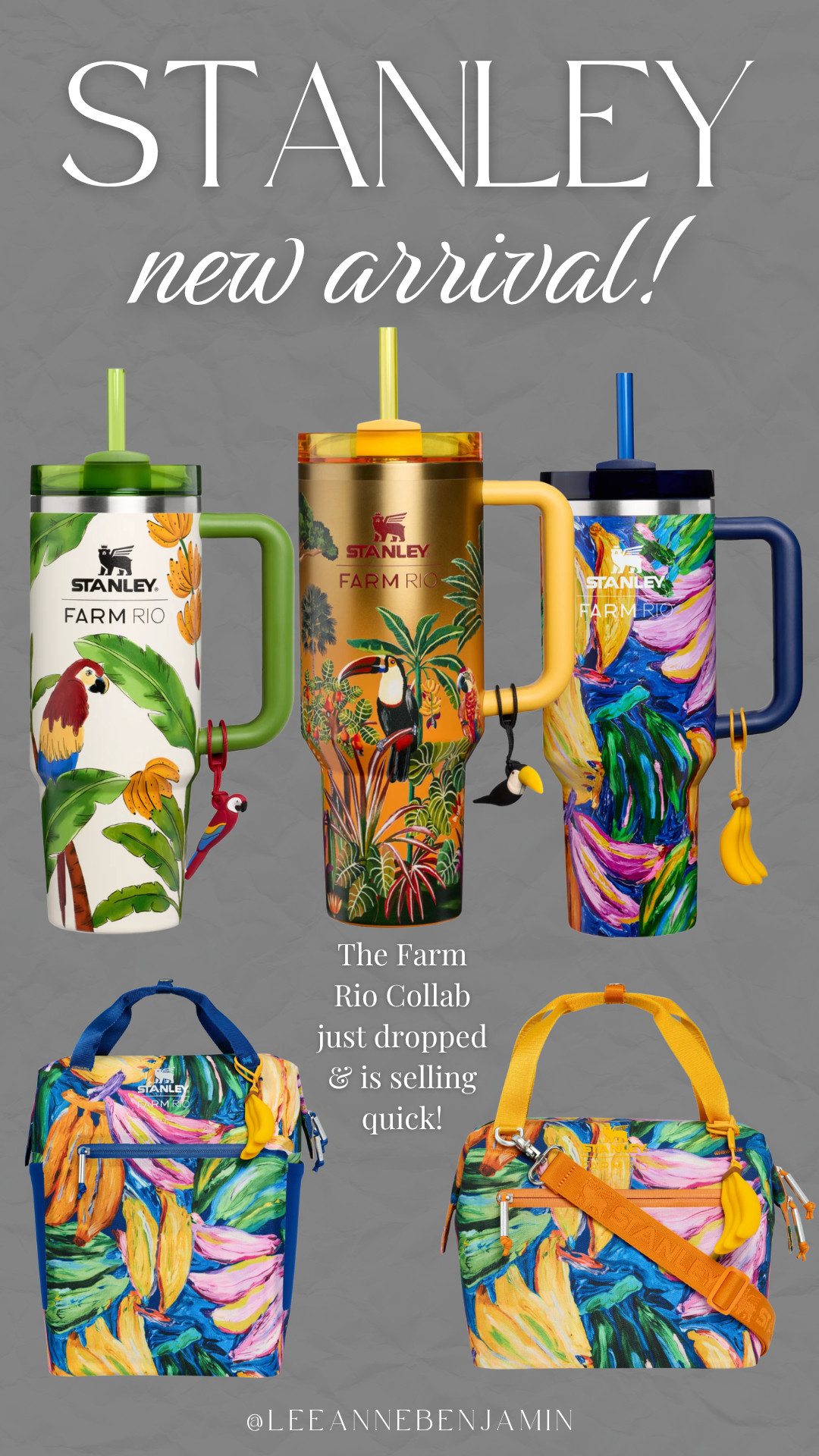 The Stanley X Farm Rio collab is live and it is SO GOOD!  

 #LTKOver40 #LTKSwim #LTKTravel