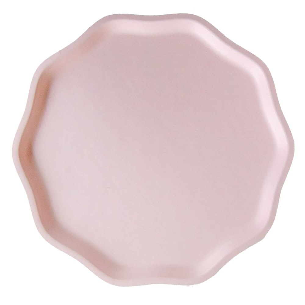 Bonjour Fête Petal Pink Compostable Dinner Plates | Sturdy Disposable Plates for Girl Baby Showe... | Amazon (US)