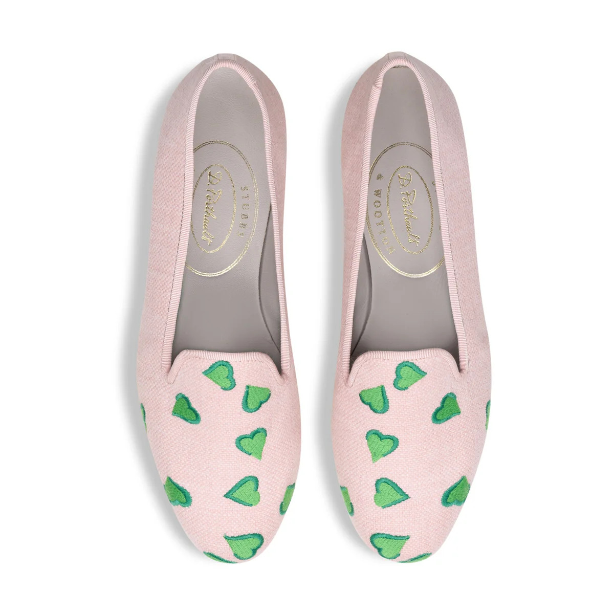 Hearts Bloom Linen Slipper | Over The Moon