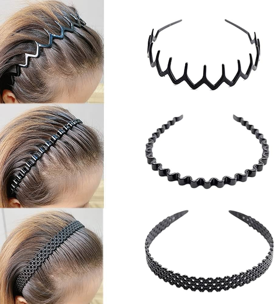 Zig Zag Headbands for Women Non Slip Zigzag Head Bands for Women's Hair Comb Headbands for Girls ... | Amazon (CA)