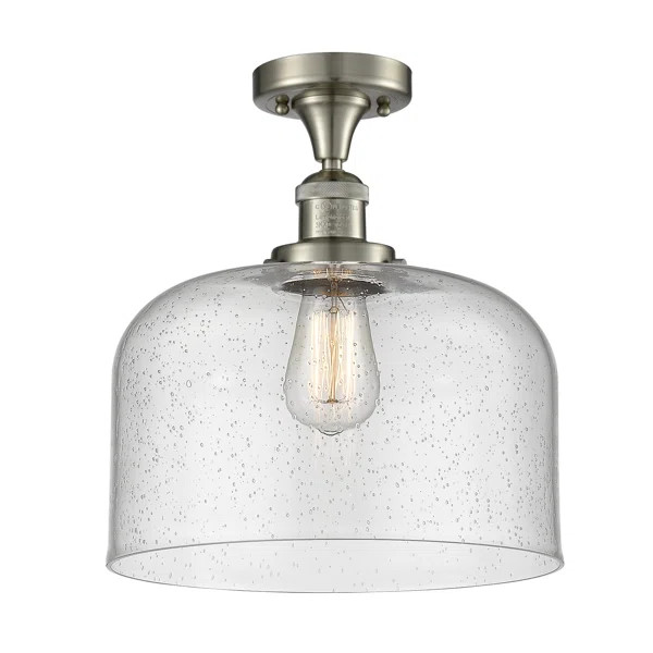 Brayan 1 - Light 12" Semi Flush Mount | Wayfair North America
