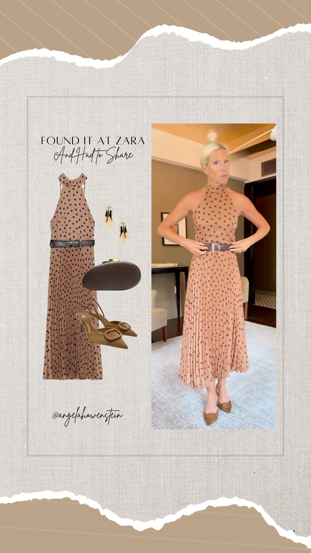Zara is on a roll lately. This polka dot halter dress feels so feminine and polished, with just the right amount of vintage charm. Love how it moves, love how it looks with a belt, and love that it’s under $100.

#LTKFinds #zarafinds #ltkfashion #over40style #timelessstyle #outfitinspo



#LTKItBag #LTKOver40 #LTKStyleTip