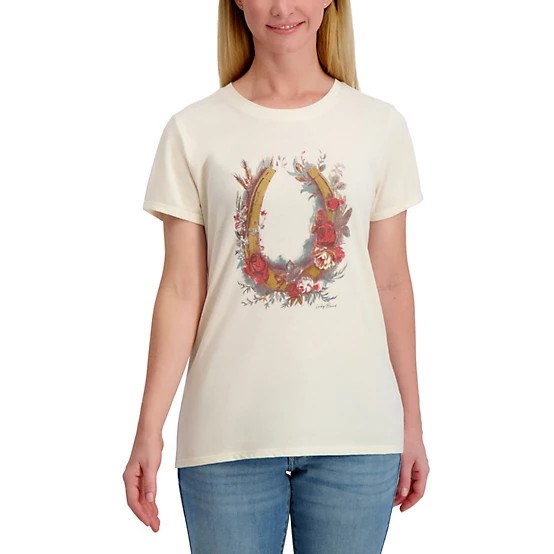 New!Lucky Brand  Women's Horseshoe Bouquet T-Shirt | Tractor Supply