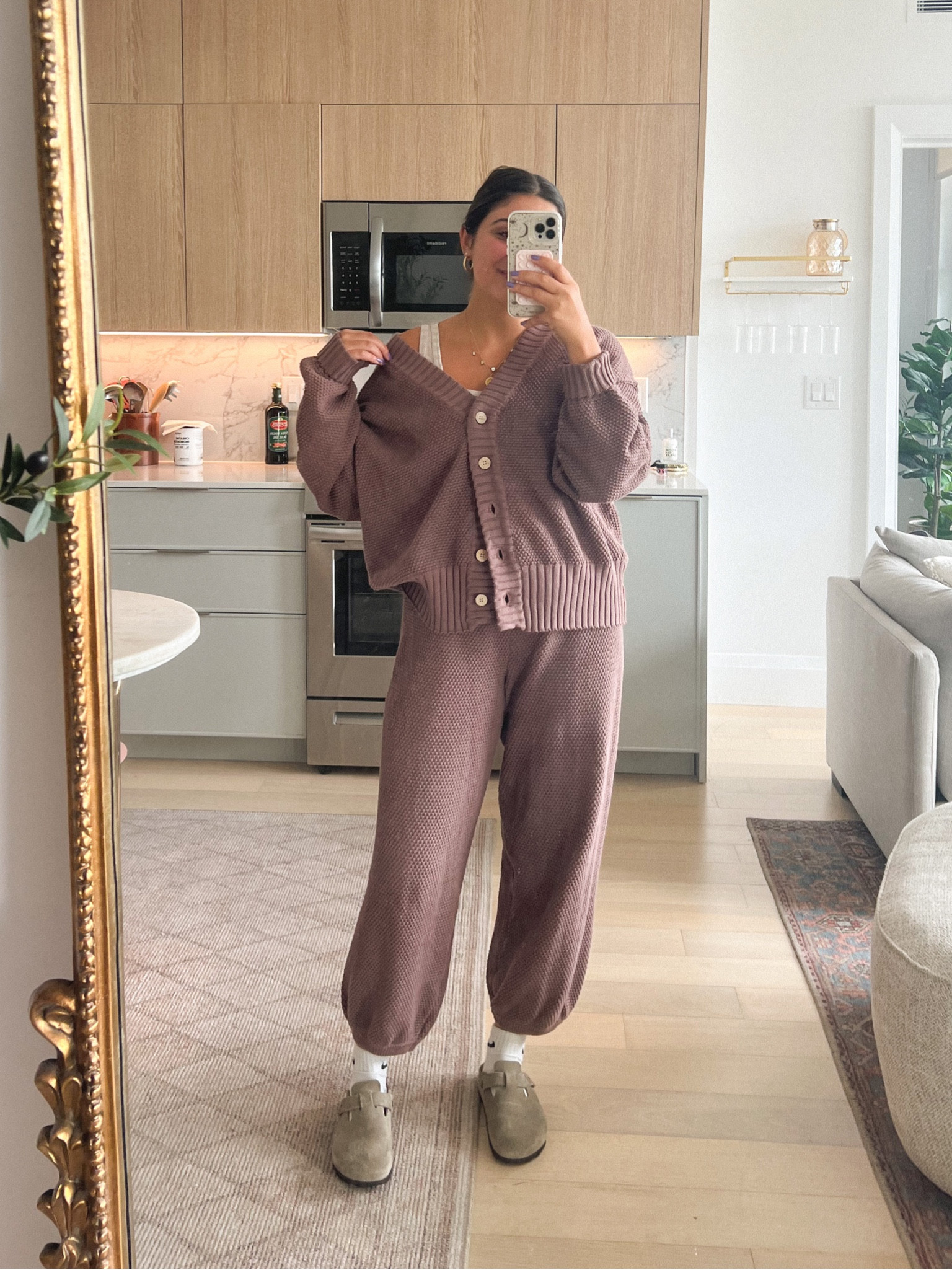 Obsessed with this Free People sweater set - so comfy and great to throw on when you don’t know what to wear. A really nice knit + thickness that feels like it’s going to hold up. True to size, wearing a medium! 

#LTKstyletip #LTKSeasonal #LTKGiftGuide