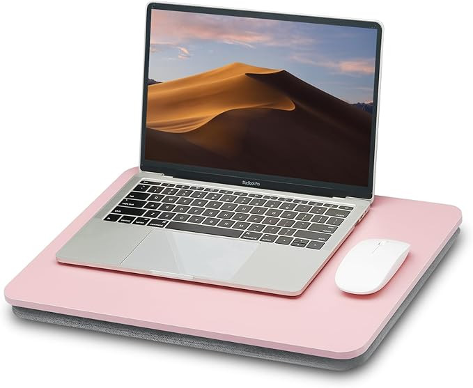 Portable Lap Laptop Desk with Pillow Cushion, Fits up to 15.6 inch Laptop, Lap Stand for Bed & Co... | Amazon (US)