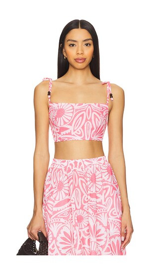 Esti Top in Tierra Linda Coral | Revolve Clothing (Global)