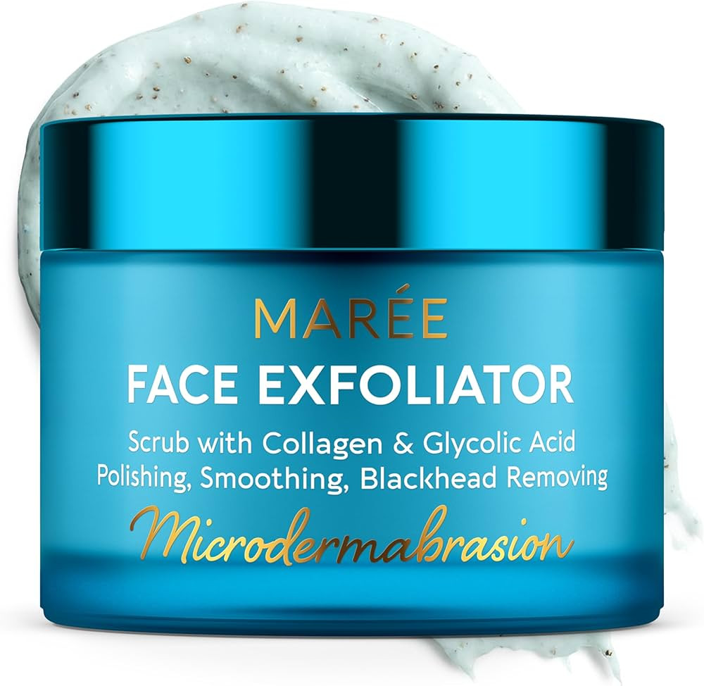 MAREE Face Exfoliator \u2013 Microdermabrasion Facial Scrub & Exfoliating Face Wash for Women \u2... | Amazon (US)