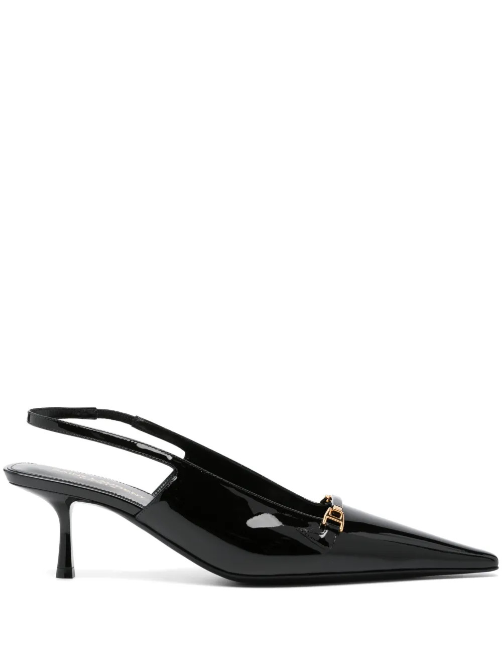 Saint Laurent Carine 55mm patent-leather Pumps | Black | FARFETCH | Farfetch Global