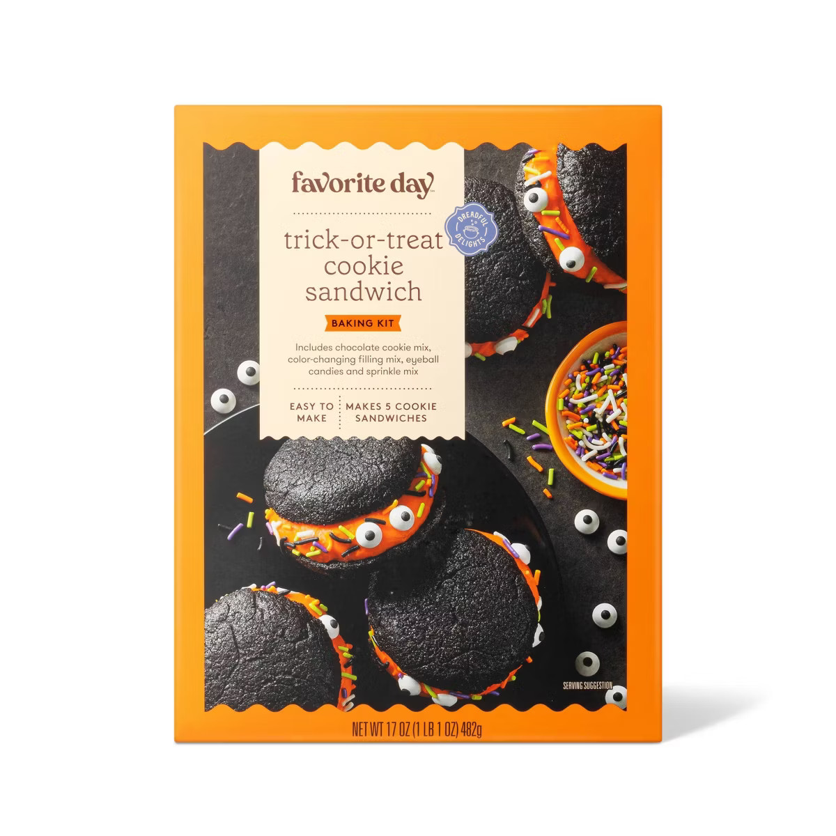 Trick or Treat Cookie Sandwich Kit - 17oz - Favorite Day™ | Target