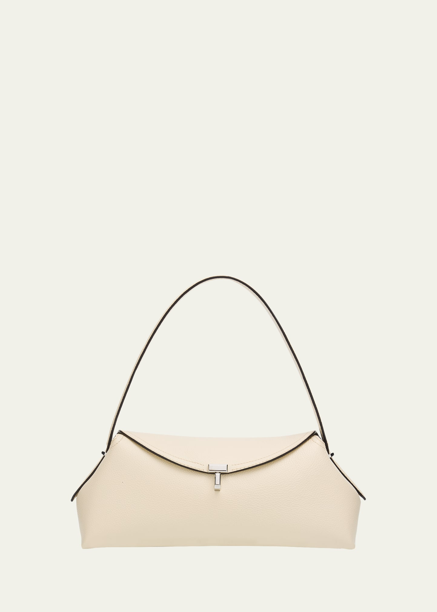Toteme T-Lock Grained Leather Shoulder Bag | Bergdorf Goodman