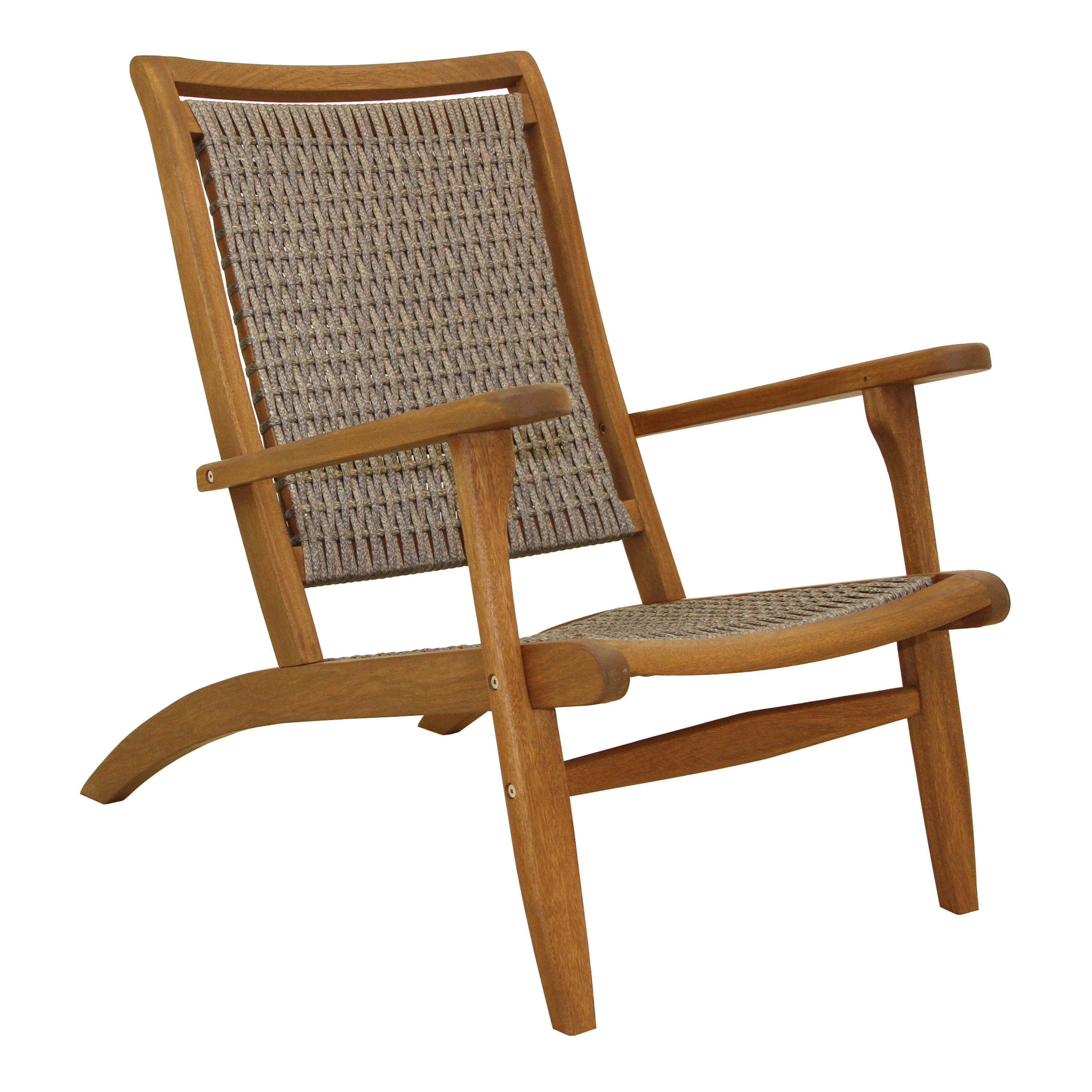 Erich Eucalyptus and All Weather Wicker Outdoor Lounge Chair | World Market