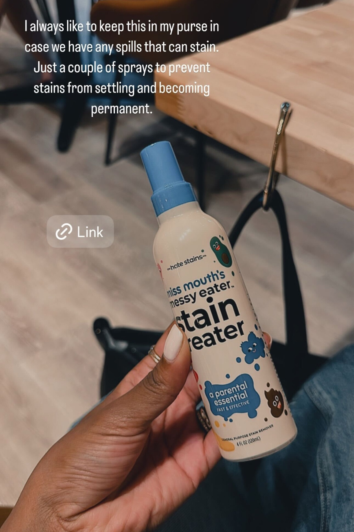 Stain remover
#toddlerstains #purse #pursehanger 