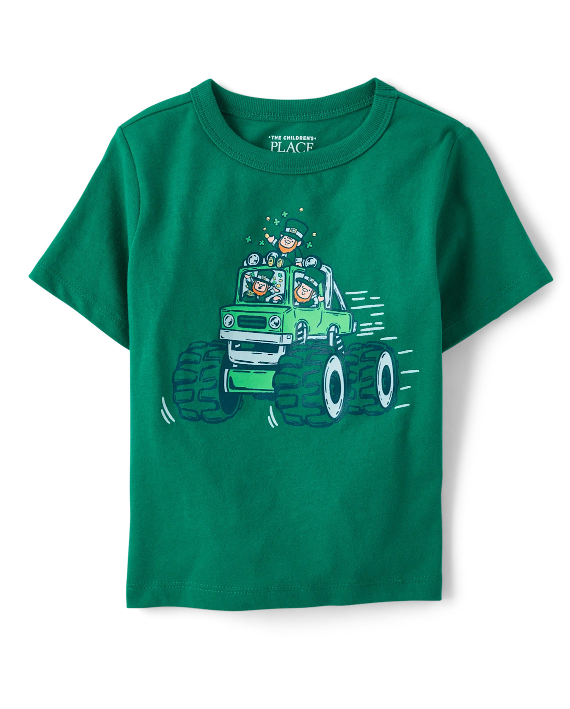 Baby And Toddler Boys St. Patrick's Day Truck Graphic Tee - green | The Children's Place