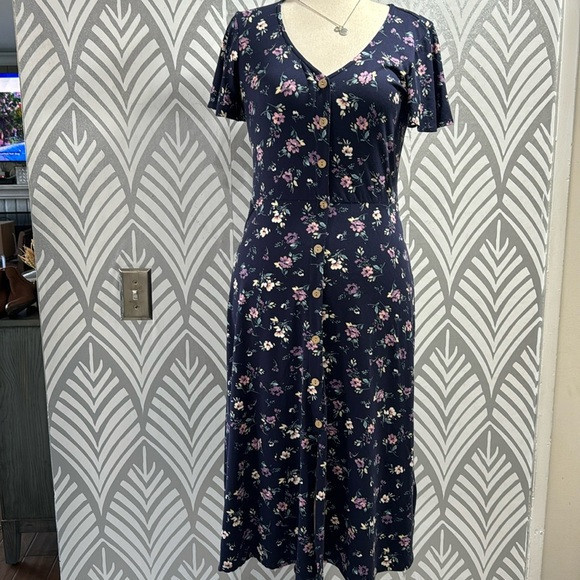 Fortune & Ivy floral print midi dress | Poshmark