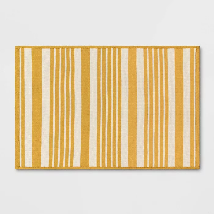 2'x3' Indoor/Outdoor Reversible Rug Yellow - Threshold™ | Target