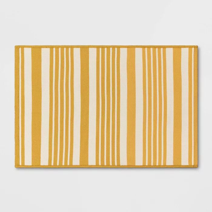 2'x3' Indoor/Outdoor Reversible Rug Yellow - Threshold™ | Target