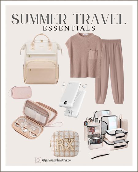 Summer travel is in full swing! Here are some travel finds to help it go a little smoother. ✈️🚢🚗

Travel outfit • makeup bag • electronics case • laptop backpack • packing cubes for your suitcase • phone charger battery bank 

#LTKTravel #LTKStyleTip #LTKItBag