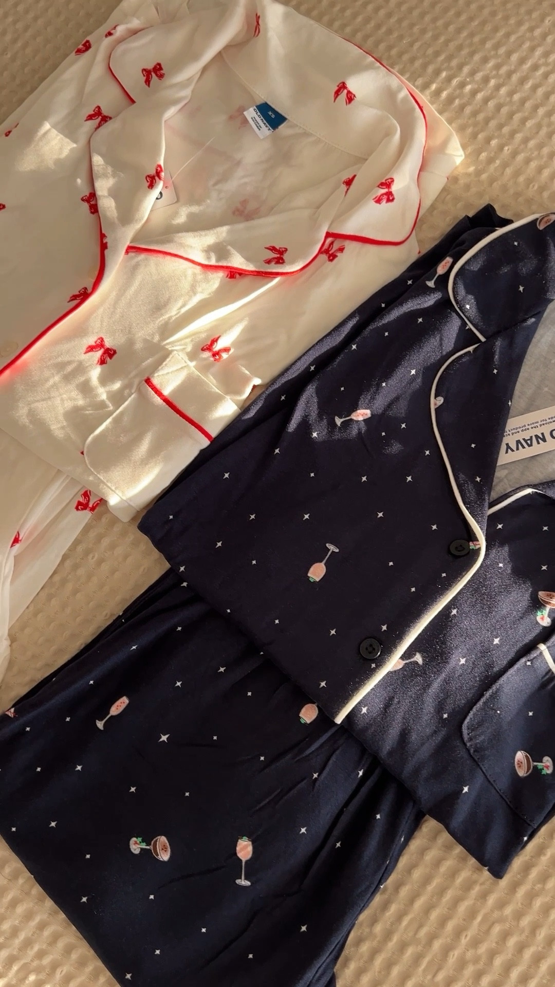 Old Navy Christmas Pjs 🎄🎀  | Christmas pajamas | ordered a size XS in both 

#LTKSeasonal #LTKFindsUnder50