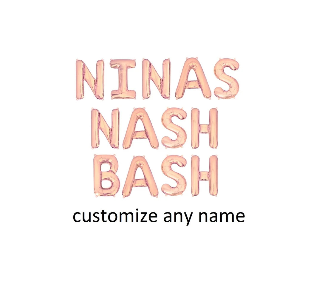 Nash Bash Balloons Nash Bash Balloon Letters Nashville Bachelorette Party Decor Letter Balloons B... | Etsy (US)