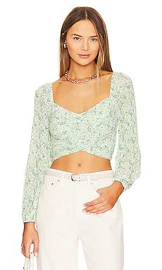 ASTR the Label Bonnie Top in Green Multi Floral from Revolve.com | Revolve Clothing (Global)