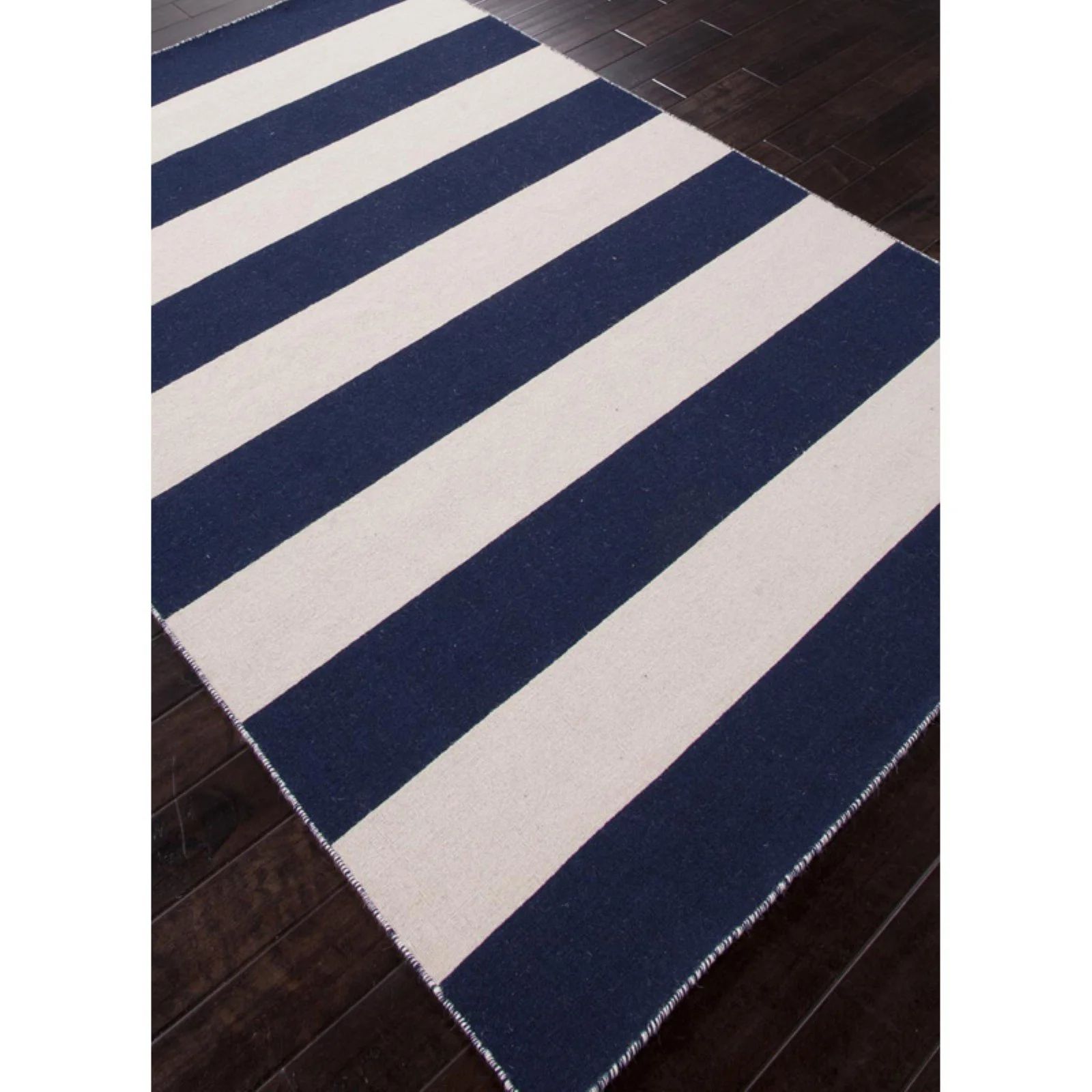 Jaipur Pura Vida Tierra Flat Weave Stripe Pattern Wool Handmade Rug | Walmart (US)