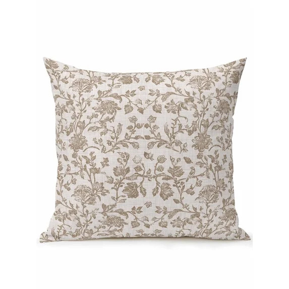 Outdoor Pillows Waterproof, Farmhouse Khaki Bedding Throw Pillows with Insert for Couch Sofa Bed,... | Walmart (US)