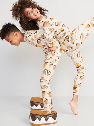 Gender-Neutral Matching Snug-Fit Printed Pajama Set for Kids | Old Navy (US)