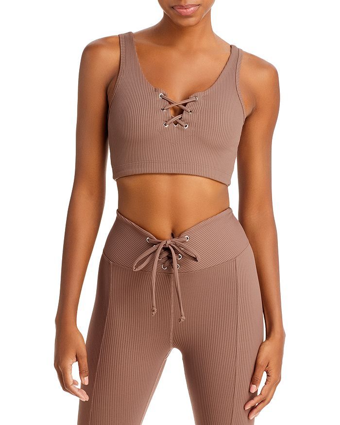 Football Ribbed Sports Bra | Bloomingdale's (US)