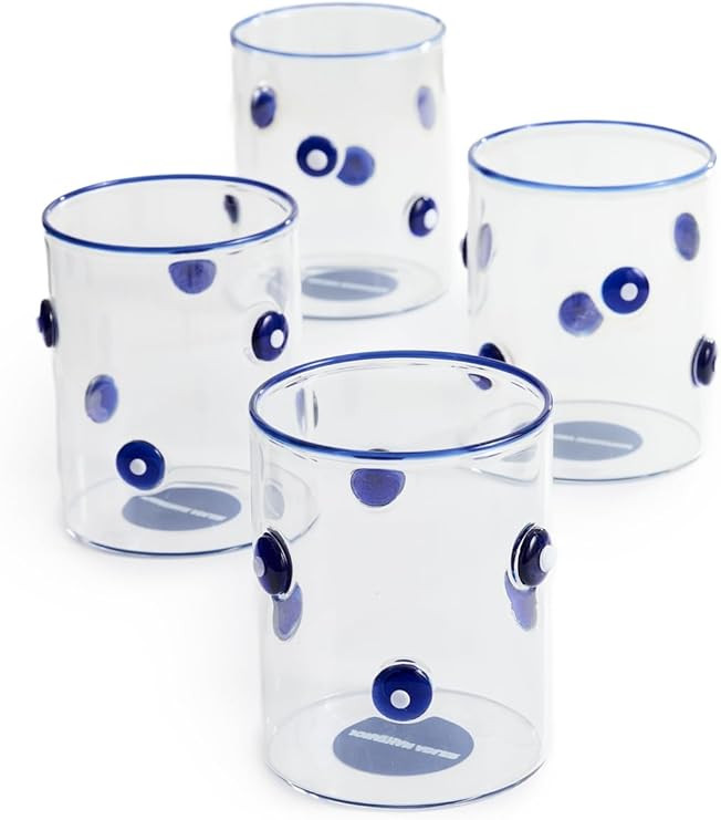 Jonathan Adler Women's Boxed Dottie Rocks Glassware | Amazon (US)