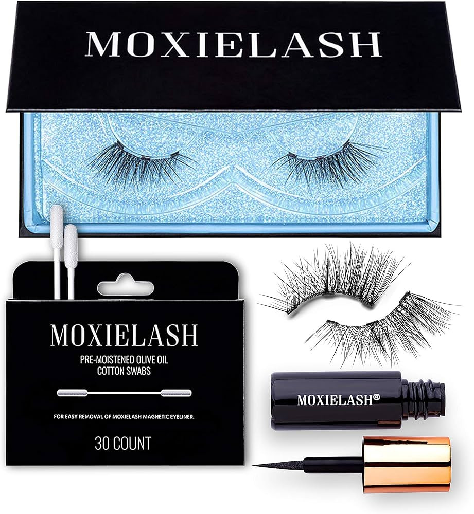 MoxieLash Magnetic Eyelashes with Eyeliner Kit - Baby Bundle - Natural Looking False Eyelashes - ... | Amazon (US)