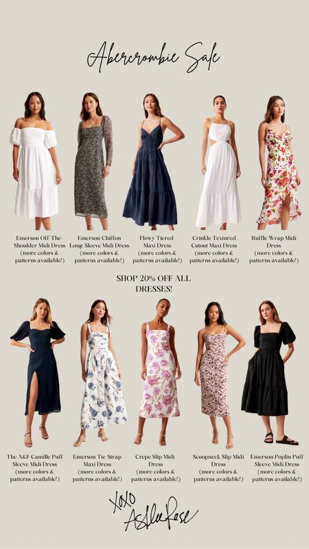 Take 20% all Abercrombie dresses right now! The perfect time to snag these perfect pieces. 👏🌸

Wedding Guest Dresses, Spring Dresses, Dress 



#LTKsalealert #LTKmidsize #LTKSeasonal