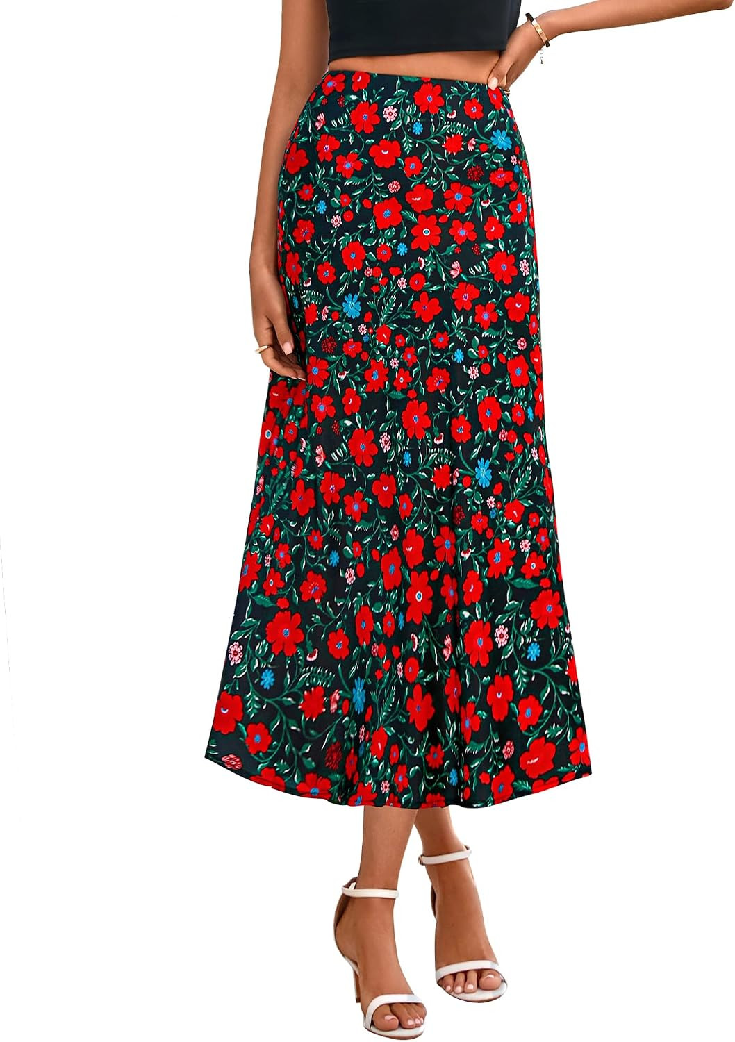 BTFBM Satin Skirts for Women Trendy 2026 Summer Fall | Amazon (US)