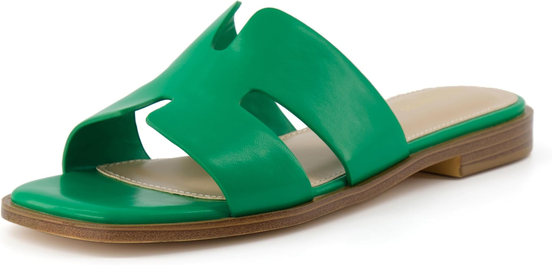 CUSHIONAIRE Voyage Cutout Strap Slides for Women, Slip On Summer Flats, Trendy Footwear, Comforta... | Amazon (US)
