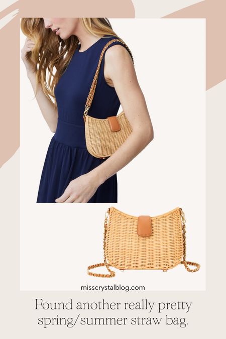 Spring summer straw bag. Perfect for vacation day or night out. 

#LTKover40 #LTKstyletip #LTKtravel