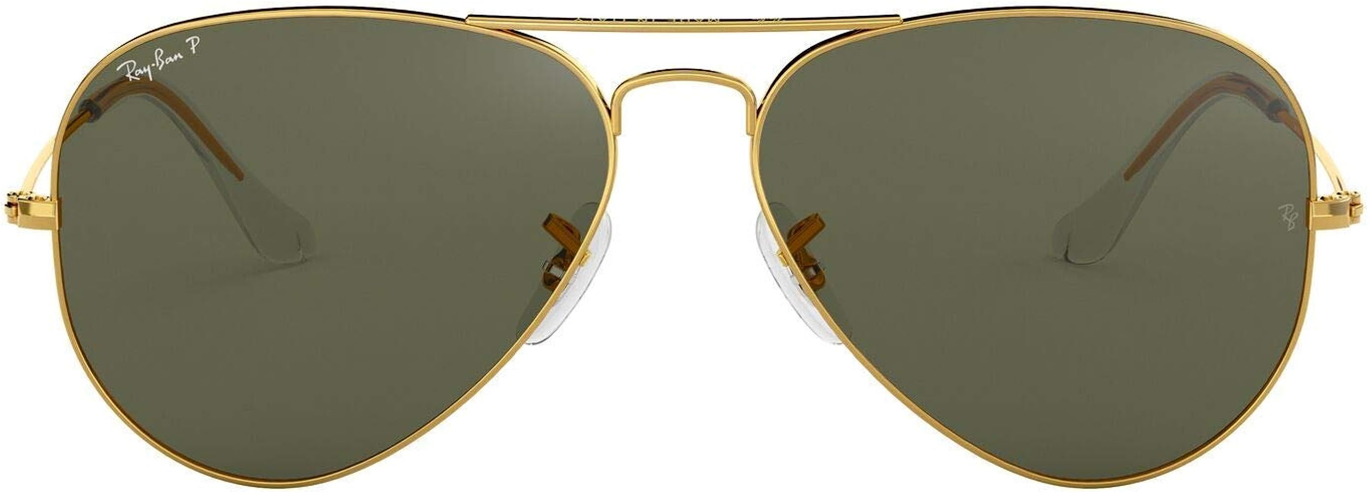 Ray-Ban Rb3025 Classic Mirrored Aviator Sunglasses | Amazon (US)