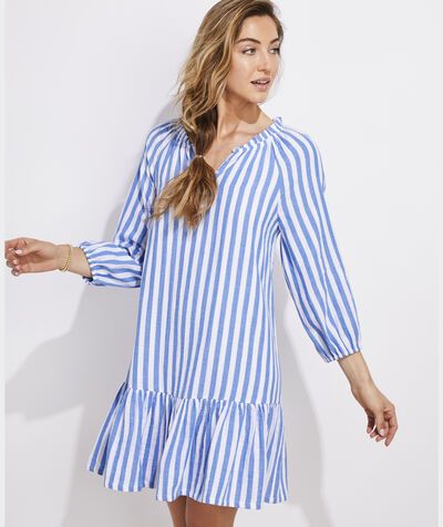 Seastitch Double Gauze Stripe Dress | vineyard vines