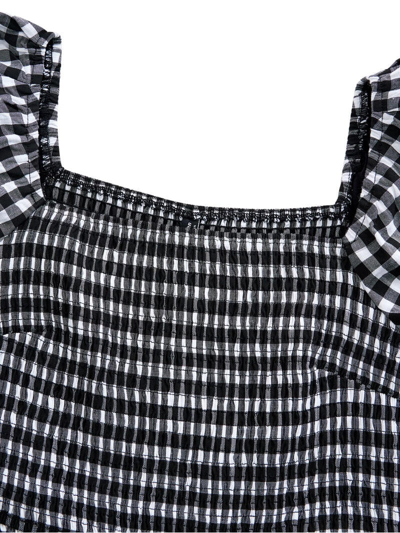 Women\u2019s Pretty Garden SHORT SLEEVE MINI CAP DRESS - PUFF SLEEVE DRESS | Walmart (US)