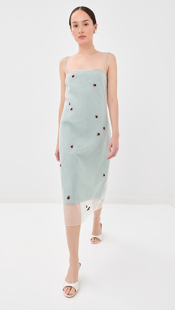 Bernadette Rachel Embroidered Silk Slip Dress | Shopbop | Shopbop
