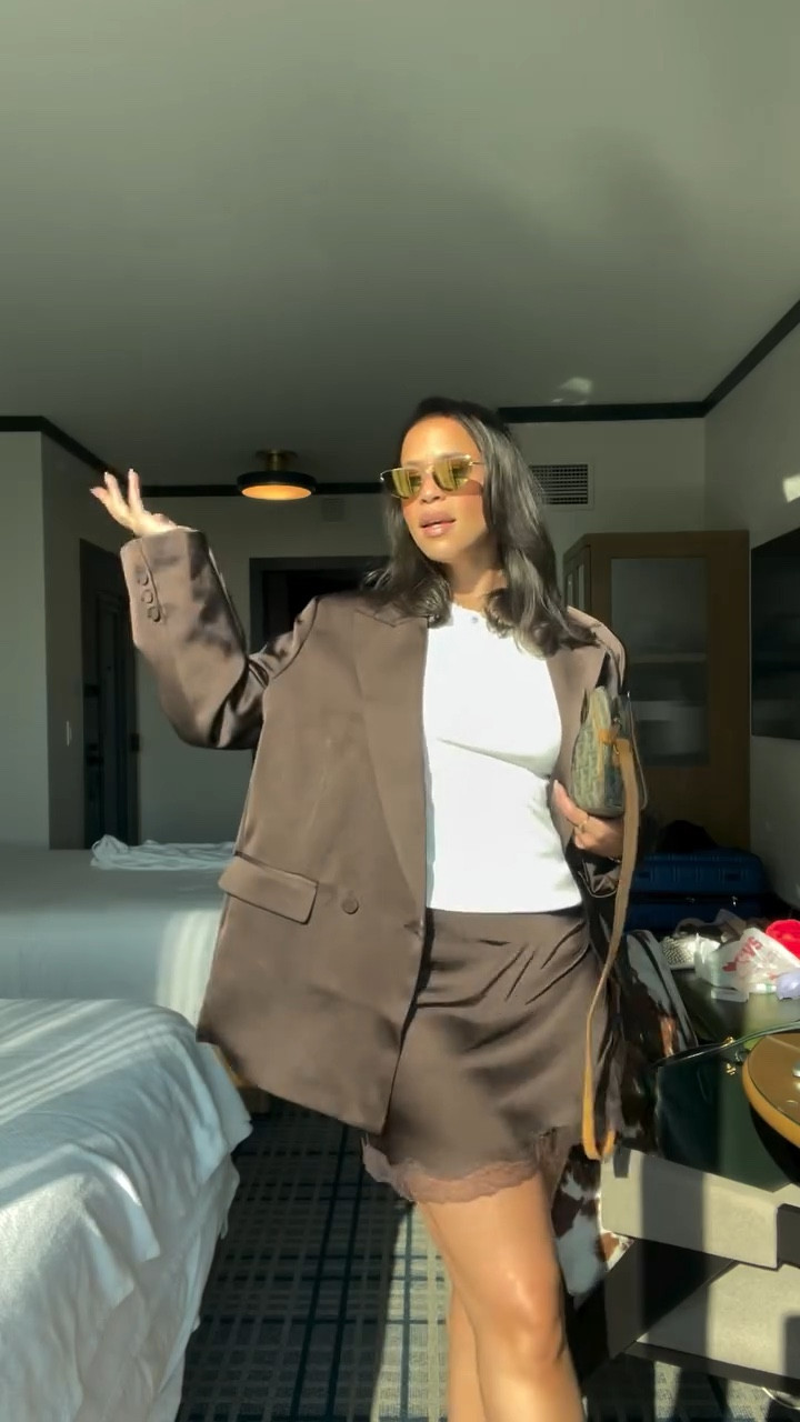 GRWM for dinner at #LTKCON2025 in this @dynamiteclothing look — and if course everything is linked in my LTK 🔗 #LTK #ootn #dinneroutfit