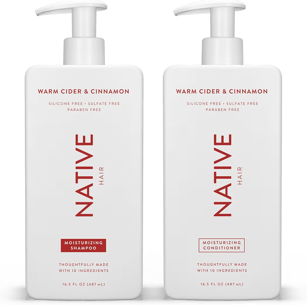 Native Warm Cider & Cinnamon Shampoo and Conditioner Contain Naturally Derived Ingredients | All ... | Amazon (US)