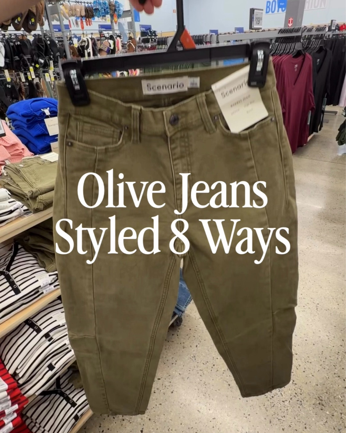 These $25 olive jeans from Walmart are proof that colored denim can be just as versatile as blue jeans. They’re comfortable, on trend and so easy to dress up or down—here are eight ways I’m styling them for fall! Fit is true to size, I’m a 6, it’s a relaxed fit so you could size down if you prefer them more fitted. #walmartfashion

#LTKOver40 #LTKootd