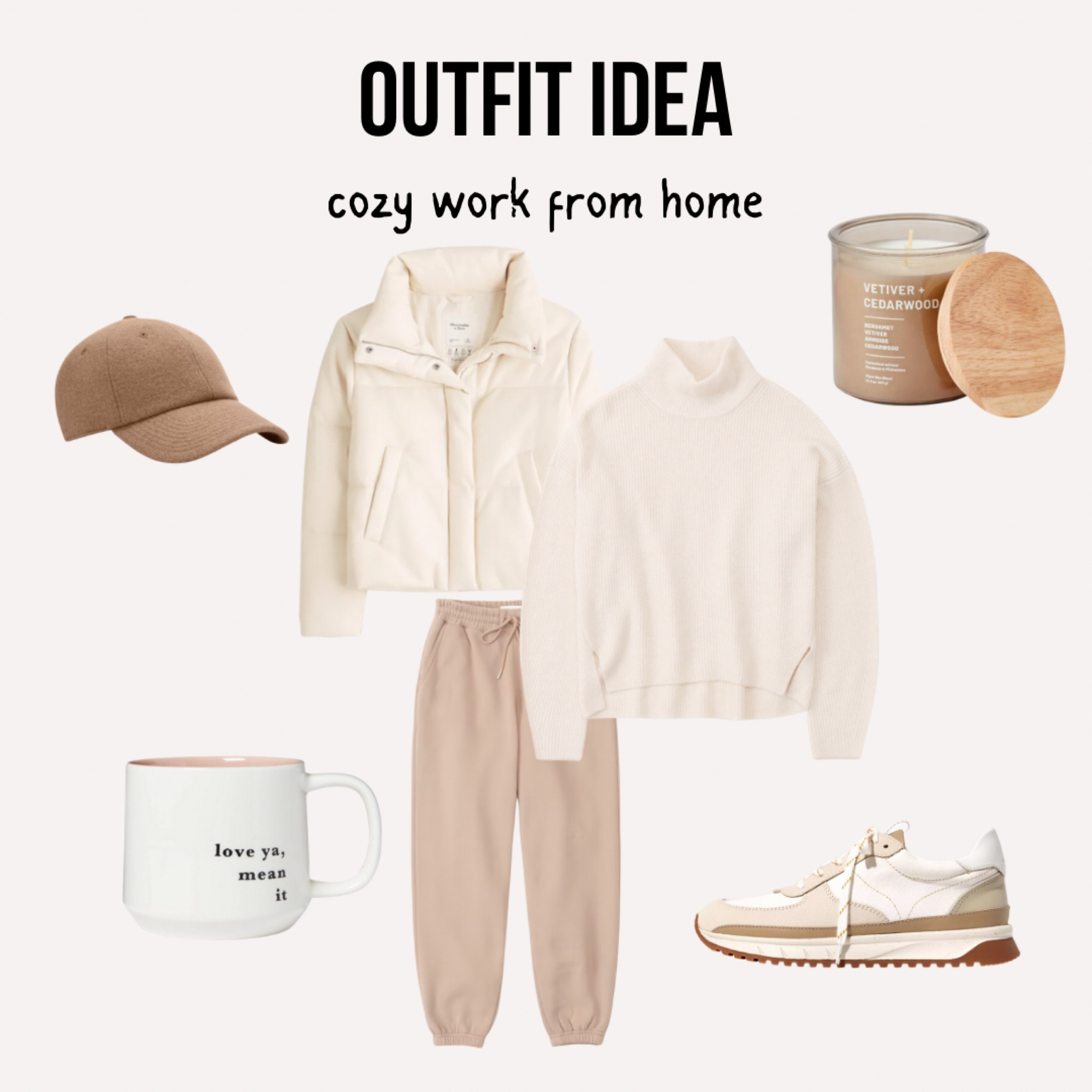 Cozy work from home #outfitidea #clothingcapsule #neutrals #capsule #cozyoutfit #workfromhome #wfh #sunday #cozy #cozychic