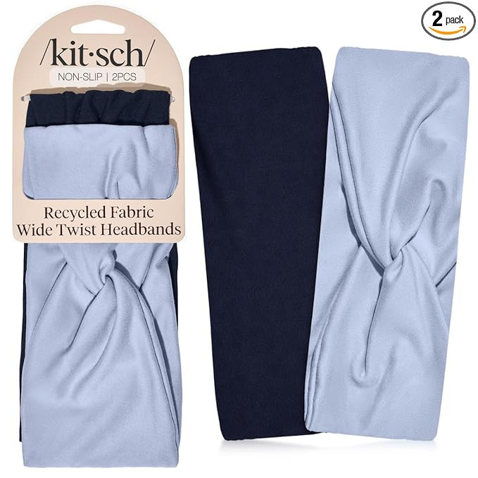 Kitsch Wide Headbands for Women Non Slip - Running Headbands for Girls, Ideal for Working Out, Yo... | Amazon (US)