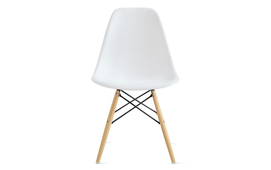 Herman Miller Eames Molded Plastic Dowel-Leg Side Chair (DSW) at DWR | Design Within Reach