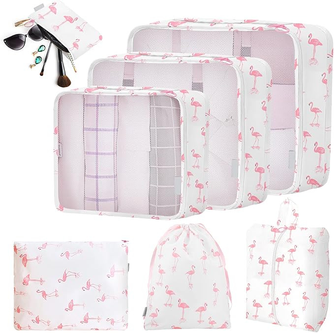 7 Set Packing Cubes, Alltope Luggage Packing Organizers Suitcase Organiser Bags for Travel, Water... | Amazon (CA)