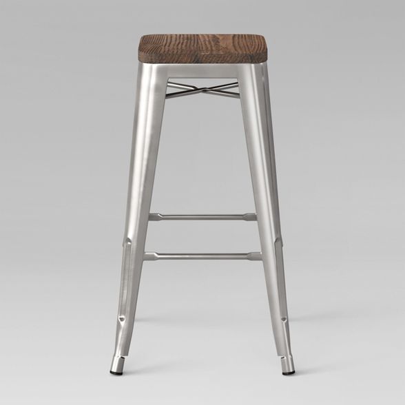 29" Hampden Industrial Wood Top Barstool - Threshold™ | Target