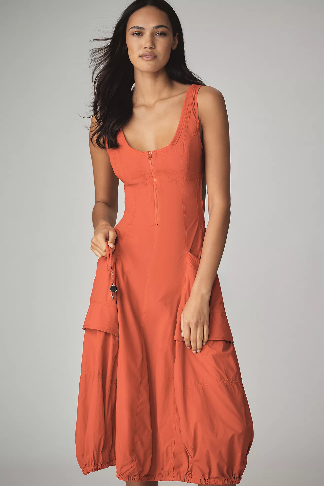 Daily Practice Fastpack Bubble-Hem Midi Dress | Anthropologie (US)